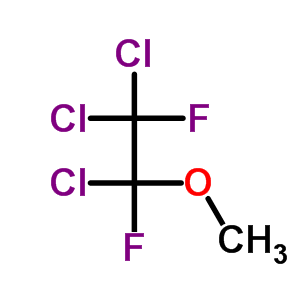 1,2-二氟-1,2,2-三氯乙基甲醚結(jié)構(gòu)式_37021-32-2結(jié)構(gòu)式