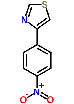 4-(4-硝基苯基)噻唑結構式_3704-42-5結構式