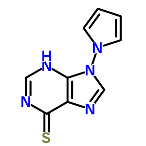 6H-purine-6-thione,1,9-dihydro-9-(1h-pyrrol-1-yl)-Structure,37154-83-9Structure 6H-purine-6-thione,1,9-dihydro-9-(1h-pyrrol-1-yl)- Structure,37154-83-9Structure
