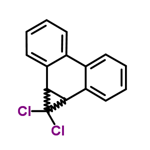 1H-cyclopropa(l)phenanthrene, 1,1-dichloro-1a,9b-dihydro-Structure,37608-29-0Structure 1H-cyclopropa(l)phenanthrene, 1,1-dichloro-1a,9b-dihydro- Structure,37608-29-0Structure