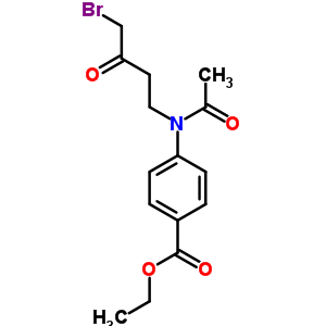 4-[乙?；?(4-溴-3-氧代-丁基)氨基]苯甲酸乙酯結(jié)構(gòu)式_37660-62-1結(jié)構(gòu)式