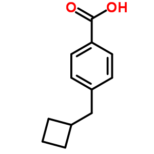 Benzoicacid, 4-(cyclobutylmethyl)-Structure,37874-96-7Structure Benzoicacid, 4-(cyclobutylmethyl)- Structure,37874-96-7Structure