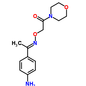 4’-Aminoacetophenone o-(morpholinocarbonylmethyl)oximeStructure,38063-89-7Structure 4’-Aminoacetophenone o-(morpholinocarbonylmethyl)oxime Structure,38063-89-7Structure