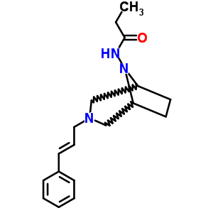 3,8-Diazabicyclo(3.2.1)octane,3-(3-phenylallyl)-8-propionylamino-Structure,38074-16-7Structure 3,8-Diazabicyclo(3.2.1)octane,3-(3-phenylallyl)-8-propionylamino- Structure,38074-16-7Structure