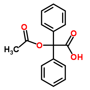 Benzeneacetic acid, a-(acetyloxy)-a-phenyl-Structure,3808-00-2Structure Benzeneacetic acid, a-(acetyloxy)-a-phenyl- Structure,3808-00-2Structure
