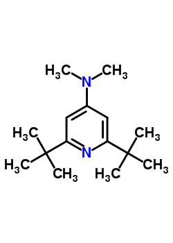 N,N-二甲基-2,6-二叔丁基-吡啶-4-胺結(jié)構(gòu)式_38222-90-1結(jié)構(gòu)式