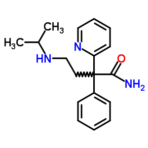 4-(Isopropylamino)-2-(2-pyridyl)-2-phenylbutyramideStructure,38236-46-3Structure 4-(Isopropylamino)-2-(2-pyridyl)-2-phenylbutyramide Structure,38236-46-3Structure