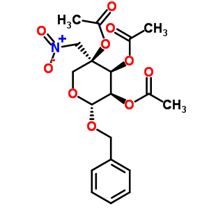 Benzyl 2,3,4-tri-o-acetyl-4-nitromethyl-beta-d-arabinopyranoseStructure,383173-65-7Structure Benzyl 2,3,4-tri-o-acetyl-4-nitromethyl-beta-d-arabinopyranose Structure,383173-65-7Structure