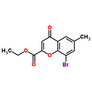 Ethyl 8-bromo-6-methyl-4-oxo-chromene-2-carboxylateStructure,38322-72-4Structure Ethyl 8-bromo-6-methyl-4-oxo-chromene-2-carboxylate Structure,38322-72-4Structure