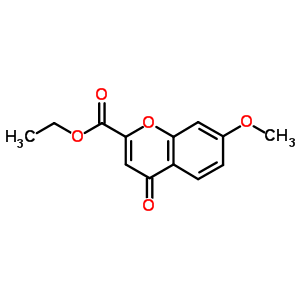 Ethyl 7-methoxy-4-oxo-chromene-2-carboxylateStructure,38322-74-6Structure Ethyl 7-methoxy-4-oxo-chromene-2-carboxylate Structure,38322-74-6Structure