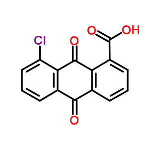 1-Anthracenecarboxylicacid, 8-chloro-9,10-dihydro-9,10-dioxo-Structure,38366-33-5Structure 1-Anthracenecarboxylicacid, 8-chloro-9,10-dihydro-9,10-dioxo- Structure,38366-33-5Structure