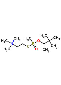 2-(3,3-Dimethylbutan-2-yloxy-methylphosphoryl)sulfanylethyl-trimethylazaniumStructure,38770-03-5Structure 2-(3,3-Dimethylbutan-2-yloxy-methylphosphoryl)sulfanylethyl-trimethylazanium Structure,38770-03-5Structure