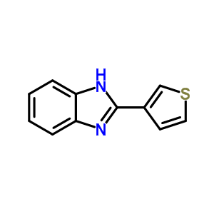 (9ci)-2-(3-噻吩)-1H-苯并咪唑結(jié)構(gòu)式_3878-21-5結(jié)構(gòu)式