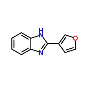(9ci)-2-(3-呋喃)-1H-苯并咪唑結(jié)構(gòu)式_3878-22-6結(jié)構(gòu)式