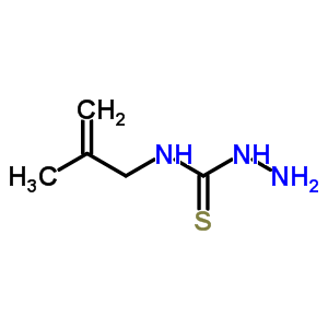 N-(2-甲基-2-丙烯)肼硫代甲酰胺結構式_39215-63-9結構式
