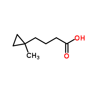 Cyclopropanebutanoic acid, 1-methyl-Structure,39223-32-0Structure Cyclopropanebutanoic acid, 1-methyl- Structure,39223-32-0Structure