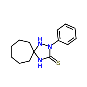 2-苯基-1,2,4-三氮雜螺[4.6]十一烷-3-硫酮結(jié)構(gòu)式_39263-82-6結(jié)構(gòu)式