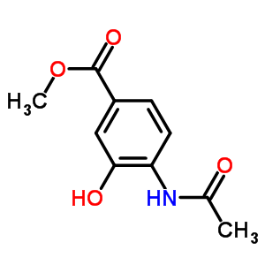 4-Acetylamino-3-hydroxy-benzoic acid methyl esterStructure,39267-53-3Structure 4-Acetylamino-3-hydroxy-benzoic acid methyl ester Structure,39267-53-3Structure