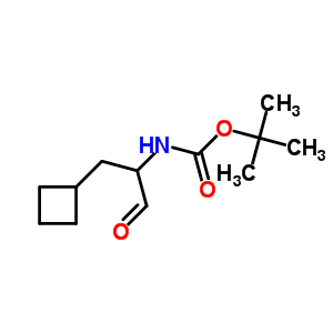 Tert-butyl(1-cyclobutyl-3-oxopropan-2-yl)carbamateStructure,394735-19-4Structure Tert-butyl(1-cyclobutyl-3-oxopropan-2-yl)carbamate Structure,394735-19-4Structure