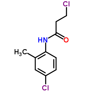 3-Chloro-n-(4-chloro-2-methyl-phenyl)propanamideStructure,39494-12-7Structure 3-Chloro-n-(4-chloro-2-methyl-phenyl)propanamide Structure,39494-12-7Structure