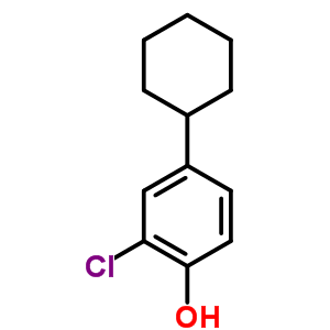Phenol,2-chloro-4-cyclohexyl-Structure,3964-61-2Structure Phenol,2-chloro-4-cyclohexyl- Structure,3964-61-2Structure
