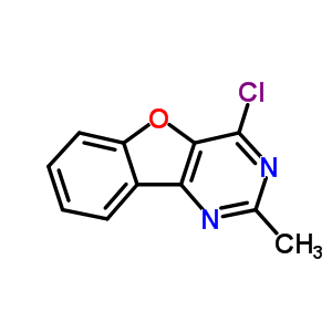 4-Chloro-2-methylbenzofuro<3,2-d>pyrimidineStructure,39786-40-8Structure 4-Chloro-2-methylbenzofuro<3,2-d>pyrimidine Structure,39786-40-8Structure