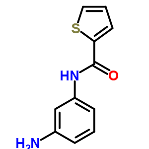 Thiophene-2-carboxylic acid (3-amino-phenyl)-amideStructure,39880-85-8Structure Thiophene-2-carboxylic acid (3-amino-phenyl)-amide Structure,39880-85-8Structure