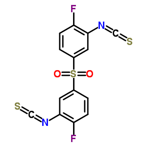 1-Fluoro-4-(4-fluoro-3-isothiocyanato-phenyl)sulfonyl-2-isothiocyanato-benzeneStructure,40939-78-4Structure 1-Fluoro-4-(4-fluoro-3-isothiocyanato-phenyl)sulfonyl-2-isothiocyanato-benzene Structure,40939-78-4Structure