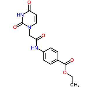 4-[[2-(2,4-二氧代嘧啶-1-基)乙?；鵠氨基]苯甲酸乙酯結構式_4113-91-1結構式