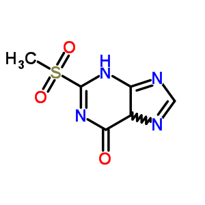 6H-purin-6-one,1,9-dihydro-2-(methylsulfonyl)-Structure,41286-86-6Structure 6H-purin-6-one,1,9-dihydro-2-(methylsulfonyl)- Structure,41286-86-6Structure
