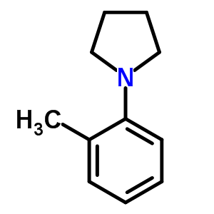 1-(2-Methylphenyl)pyrrolidineStructure,41378-30-7Structure 1-(2-Methylphenyl)pyrrolidine Structure,41378-30-7Structure