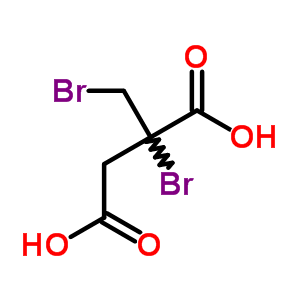 Butanedioic acid, 2-bromo-2-(bromomethyl)-Structure,4167-06-0Structure Butanedioic acid, 2-bromo-2-(bromomethyl)- Structure,4167-06-0Structure