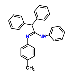 Benzeneethanimidamide,n-(4-methylphenyl)-n,a-diphenyl-Structure,4172-74-1Structure Benzeneethanimidamide,n-(4-methylphenyl)-n,a-diphenyl- Structure,4172-74-1Structure