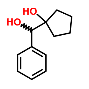 Benzenemethanol, a-(1-hydroxycyclopentyl)-Structure,4176-76-5Structure Benzenemethanol, a-(1-hydroxycyclopentyl)- Structure,4176-76-5Structure