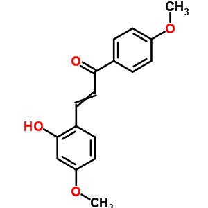 2-Propen-1-one,3-(2-hydroxy-4-methoxyphenyl)-1-(4-methoxyphenyl)-Structure,41786-32-7Structure 2-Propen-1-one,3-(2-hydroxy-4-methoxyphenyl)-1-(4-methoxyphenyl)- Structure,41786-32-7Structure