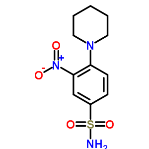 Benzenesulfonamide, 3-nitro-4-(1-piperidinyl)-Structure,41817-96-3Structure Benzenesulfonamide, 3-nitro-4-(1-piperidinyl)- Structure,41817-96-3Structure