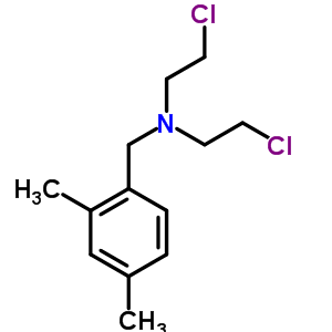 Benzenemethanamine, n,n-bis (2-chloroethyl)-2,4-dimethyl-, hydrochlorideStructure,4213-25-6Structure Benzenemethanamine, n,n-bis (2-chloroethyl)-2,4-dimethyl-, hydrochloride Structure,4213-25-6Structure