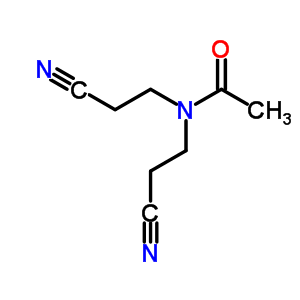 N,N-雙(2-氰基乙基)乙酰胺結(jié)構(gòu)式_42149-77-9結(jié)構(gòu)式