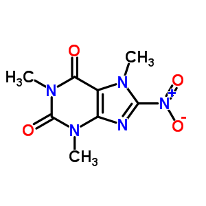 1,3,7-Trimethyl-8-nitro-purine-2,6-dioneStructure,42297-40-5Structure 1,3,7-Trimethyl-8-nitro-purine-2,6-dione Structure,42297-40-5Structure