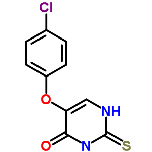 5-(4-Chlorophenoxy)-2-sulfanylidene-1h-pyrimidin-4-oneStructure,42310-30-5Structure 5-(4-Chlorophenoxy)-2-sulfanylidene-1h-pyrimidin-4-one Structure,42310-30-5Structure