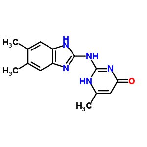 2-(5,6-Dimethyl-2-Benzimidazolylamino)-6-Methyl-4-PyrimidinolStructure,42389-41-3Structure 2-(5,6-Dimethyl-2-Benzimidazolylamino)-6-Methyl-4-Pyrimidinol Structure,42389-41-3Structure