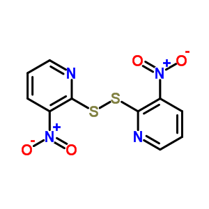 Pyridine, 2,2-dithiobis[3-nitro-Structure,4282-19-3Structure Pyridine, 2,2-dithiobis[3-nitro- Structure,4282-19-3Structure