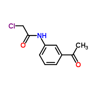 N-(3-乙酰基-苯基)-2-氯乙酰胺結(jié)構(gòu)式_42865-69-0結(jié)構(gòu)式