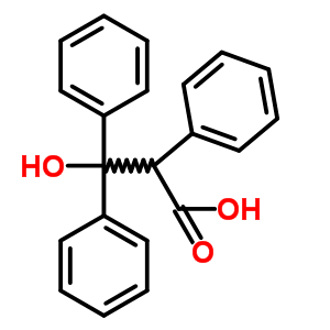 Benzenepropanoic acid, b-hydroxy-a,b-diphenyl-Structure,4347-27-7Structure Benzenepropanoic acid, b-hydroxy-a,b-diphenyl- Structure,4347-27-7Structure