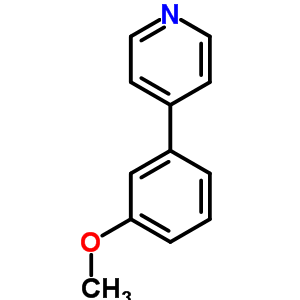 Pyridine,4-(3-methoxyphenyl)-Structure,4373-68-6Structure Pyridine,4-(3-methoxyphenyl)- Structure,4373-68-6Structure