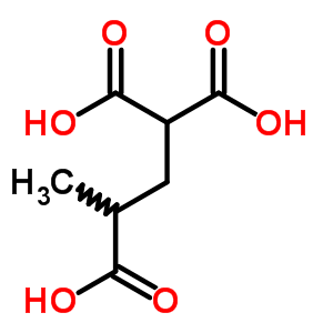 Butane-1,1,3-tricarboxylic acidStructure,4435-47-6Structure Butane-1,1,3-tricarboxylic acid Structure,4435-47-6Structure
