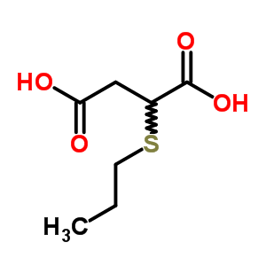 Butanedioic acid,2-(propylthio)-Structure,45015-91-6Structure Butanedioic acid,2-(propylthio)- Structure,45015-91-6Structure