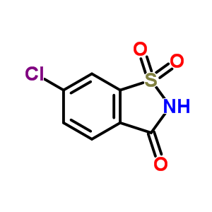 6-Chloro-1,2-benzisothiazol-3(2h)-one 1,1-dioxideStructure,46149-10-4Structure 6-Chloro-1,2-benzisothiazol-3(2h)-one 1,1-dioxide Structure,46149-10-4Structure