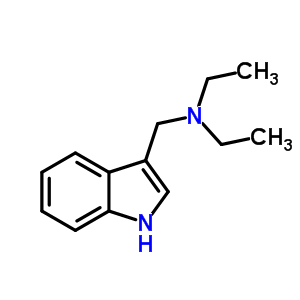 Indole, 3-((diethylamino)methyl)-Structure,46397-90-4Structure Indole, 3-((diethylamino)methyl)- Structure,46397-90-4Structure
