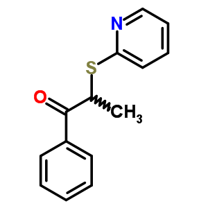 1-Propanone,1-phenyl-2-(2-pyridinylthio)-Structure,46811-21-6Structure 1-Propanone,1-phenyl-2-(2-pyridinylthio)- Structure,46811-21-6Structure